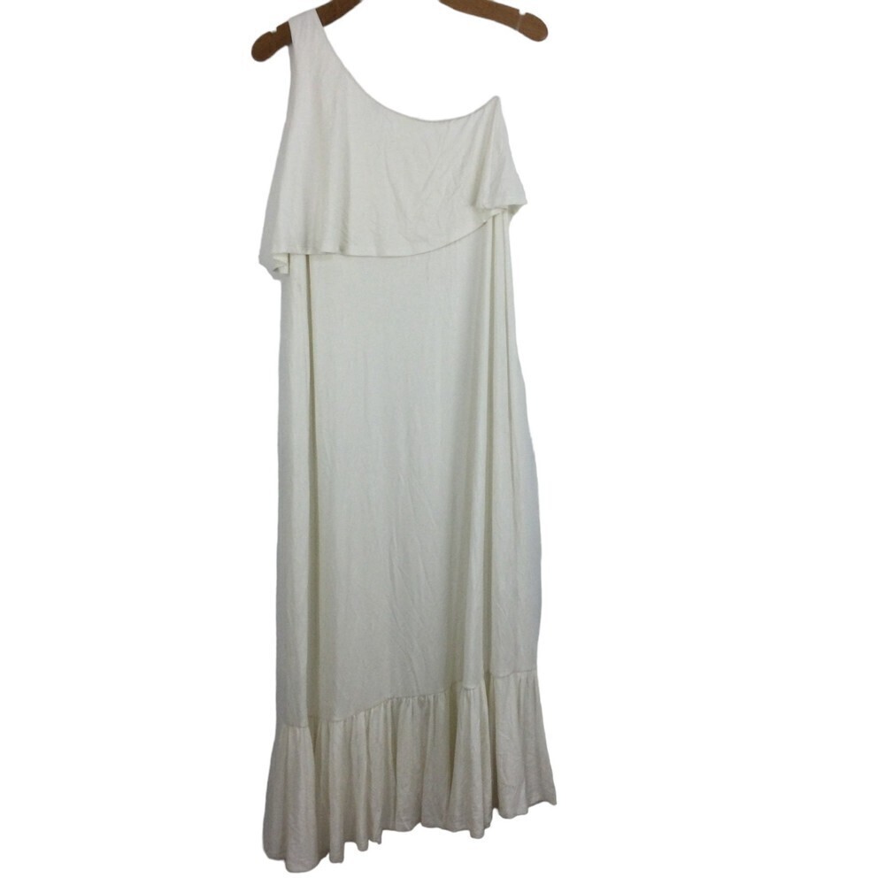 Rachael Pally Harmony One-Shoulder Sleeveless Dress White Size Small NWT